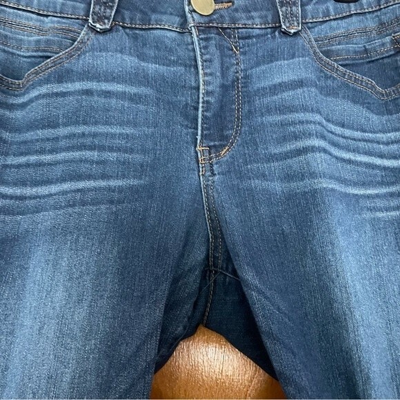 Democracy "Ab"solution Blue Denim Jegging Booty Lift Jeans Size 14 Stretch - Picture 4 of 9